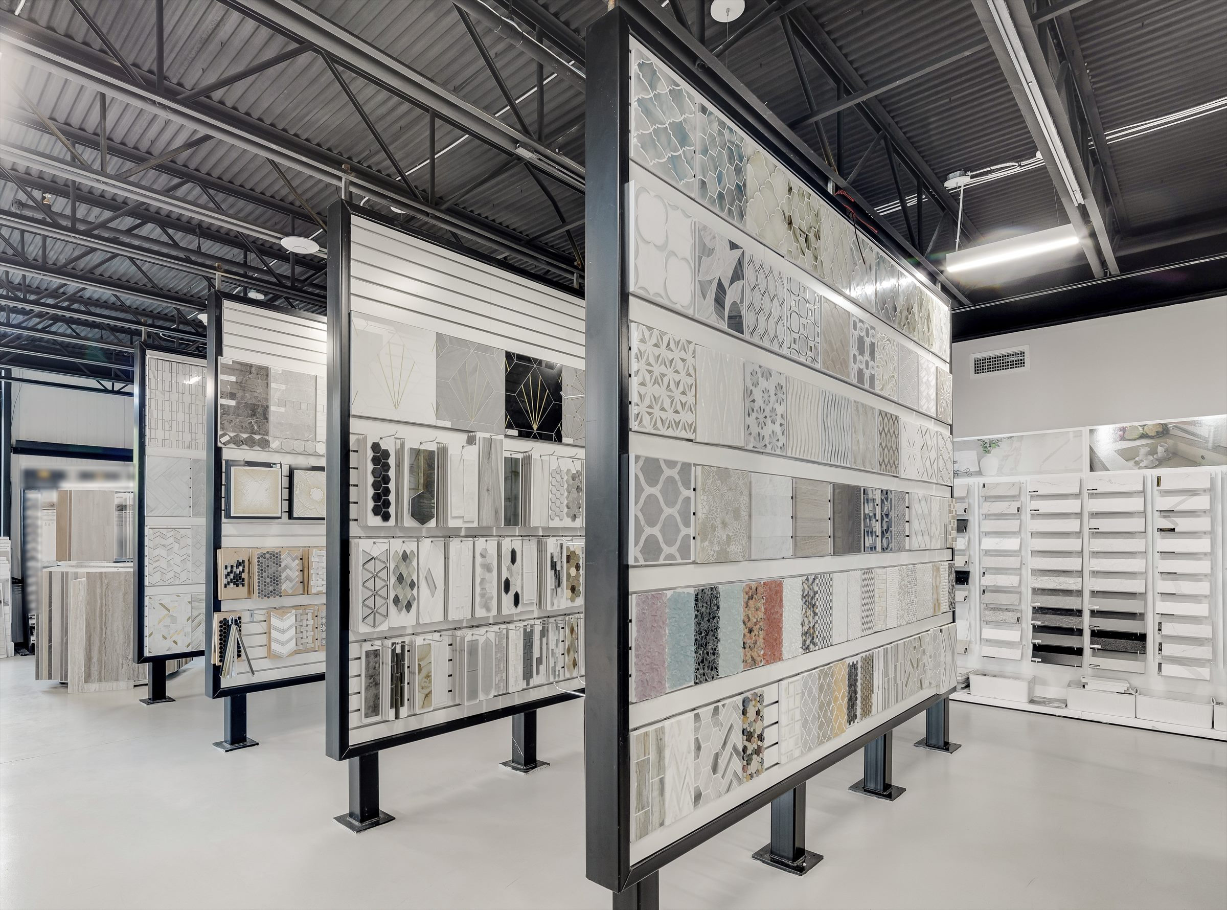 All Stiles mosaic and tile display